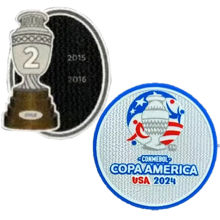 Conmebol Copa America USA 2024+2 Cup Patch Chile Jersey 2024 美洲杯章+ 智利专用2字杯2015.2016 (You can buy it alone OR tell us which jersey to print it on. )