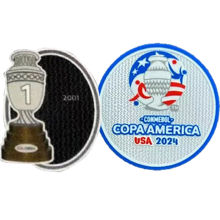 Conmebol Copa America USA 2024+1 Cup Patch Colombia  Jersey 2024 美洲杯章+ 哥伦比亚专用1字杯 2001 (You can buy it alone OR tell us which jersey to print it on. )