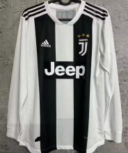 2018/19 JUV Home Player Version Retro Long Sleeve Jersey