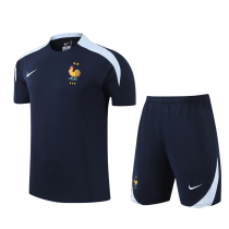 2024/25 France Sapphire Blue Training Jersey(A Set)