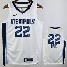 2024/24 Grizzlies BANE #22 White NBA Jerseys Hot Pressed