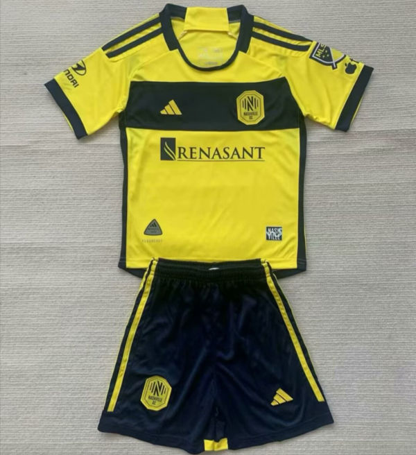 2024/25 Nashville Home Kids Soccer Jersey 纳什维尔