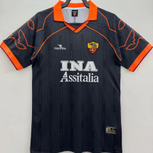 1999/2000 Roma Away Black Retro Soccer Jersey