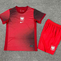 2024/25 Poland Away Red Kids Soccer Jersey