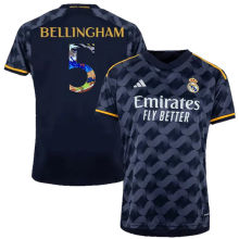 BELLINGHAM #5 RM 1:1 Quality Away Fans Jersey 2023/24 彩色字体