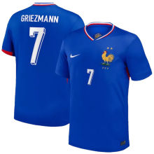 GRIEZMANN #7 France 1:1 Quality Home Blue Fans Jersey 2024/25
