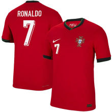 RONALDO #7 Portugal 1:1 Quality Home Red Fans Jersey 2024/25
