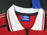 1998-1999 M Utd Home CANTONA #7 Retro Soccer Jersey (UCL Font 欧冠体)