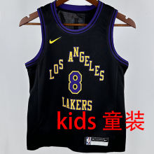 2024/25 Lakers BRYANT #8 Black Kids City Edition NBA Jersey