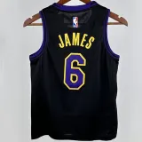 2024/25 Lakers JAMES #6 Black Kids City Edition NBA Jersey