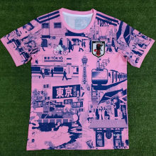 2024 Japan Special Edition Fans Soccer Jersey 宝蓝粉色东京
