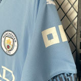2024/25 Man City Home Blue Fans Soccer Jersey
