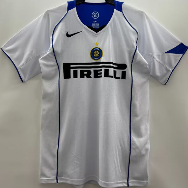 2004/05 In Milan Away White Retro Soccer Jersey