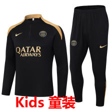 2024/25 PSG Black Kids Sweater Tracksuit