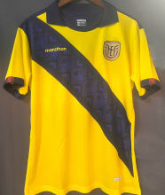 2024/25 Ecuador Home Yelllow Black  Fans Soccer Jersey