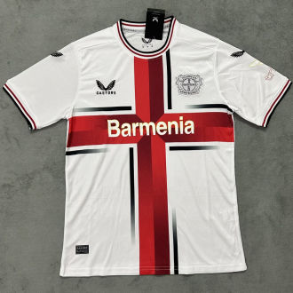 2024/25 Leverkusen Away White Fans Soccer Jersey