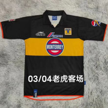 2003/04 Tigres Away Black Retro Soccer Jersey