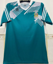 1990 Mexico Home Green Retro Soccer Jersey