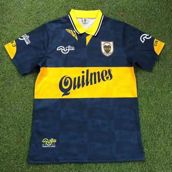 1995-1997 Boca Home Blue Retro Soccer Jersey