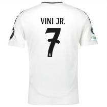 VINI JR． #7 RM 1:1 Quality Home Fans Jersey 2024/25 （UCL Font)