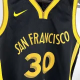 2024/25 Warriors CURRY #30 Black Kids NBA Jersey