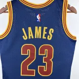 2011/12 Cleveland JAMES #23 Sapphire Blue Retro NBA Jerseys 热压