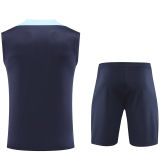 2024/25 France Sapphire Blue Vest Training Jersey(A Set)