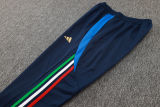 2025 Italy Sapphire Blue Hoody Zipper Jacket Windbreaker