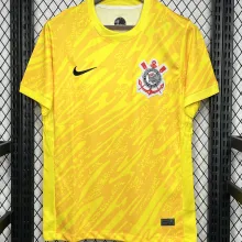 2024/25 Corinthians Yellow Goalkeeper Soccer Jersey