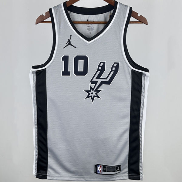 2021 Spurs DEROZAN #10 Grey NBA Jerseys