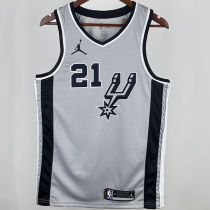 2021 Spurs DUNCAN #21 Grey NBA Jerseys