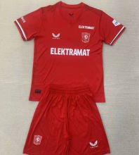 2024/25 FC Twente Home Red Kids Soccer Jersey  特温特