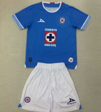 20224/25 Cruz Azul Home Blue Kids Soccer Jersey