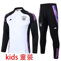 2025 Germany White Kids Sweater Tracksuit