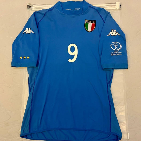 2002 taly Home Blue Retro Soccer Jersey