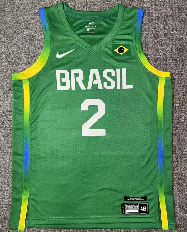 2024 Brazil Team YAGO #2 Green Jersey