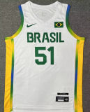 2024 Brazil Team CABOCLO #51 White Jersey