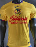 2024/25 Club America Home Yellow Player Version Soccer Jersey