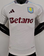 2024/25 Aston Villa Away White Player Version Soccer Jersey