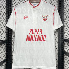 1991/92 Sevilla FC Home White Retro Soccer Jersey