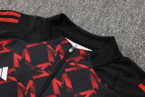 2025 M Utd Black Red Sweater Tracksuit