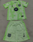 2024/25 BA Third Green Kids Soccer Jersey  胸前大广告