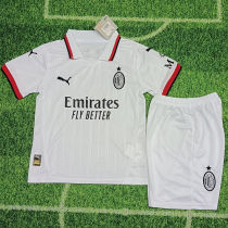 2024/25 AC Milan Away White Kids Soccer Jersey