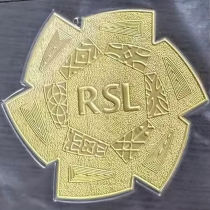 金色 RSL  Al Nassr Gold Patch 2024/25 左袖  沙特联赛袖章 (You can buy it alone OR tell us which jersey to print it on. )
