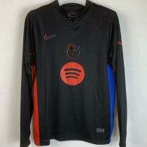 2024/25 BA Away Black Long Sleeve Fans Soccer Jersey  胸前大广告