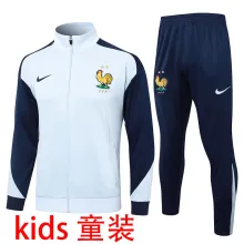 2025 France Light Blue Kids Jacket Tracksuit