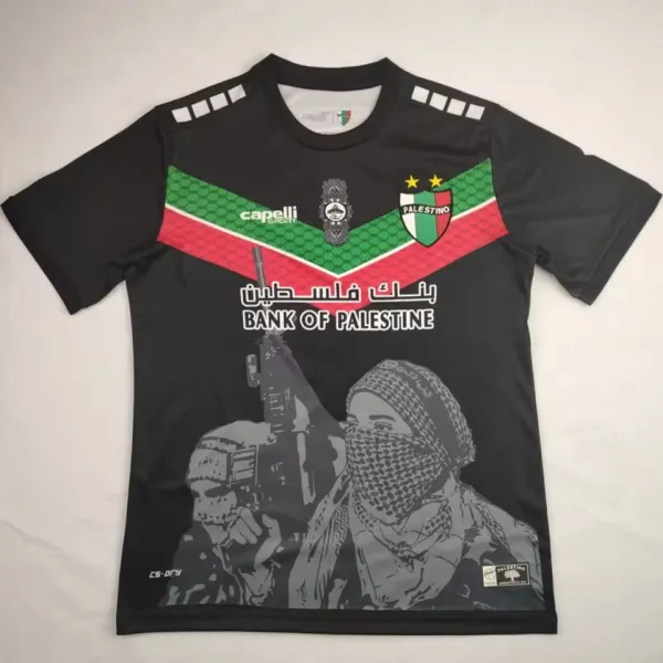 2024/25 Palestino Black Fans Soccer Jersey