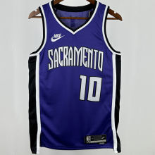 2024/25 Kings  DEROZAN #10 Purple Retro NBA Jerseys 热压