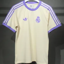 2025 RM White Cotton Retro Style Jersey