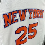 2025 NY Knicks BRIDGES  #25 White City Edition NBA Jerseys
